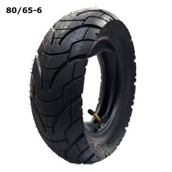 Комплект външна и вътрешна гума с извит вентил за електрическа тротинетка 80/65-6